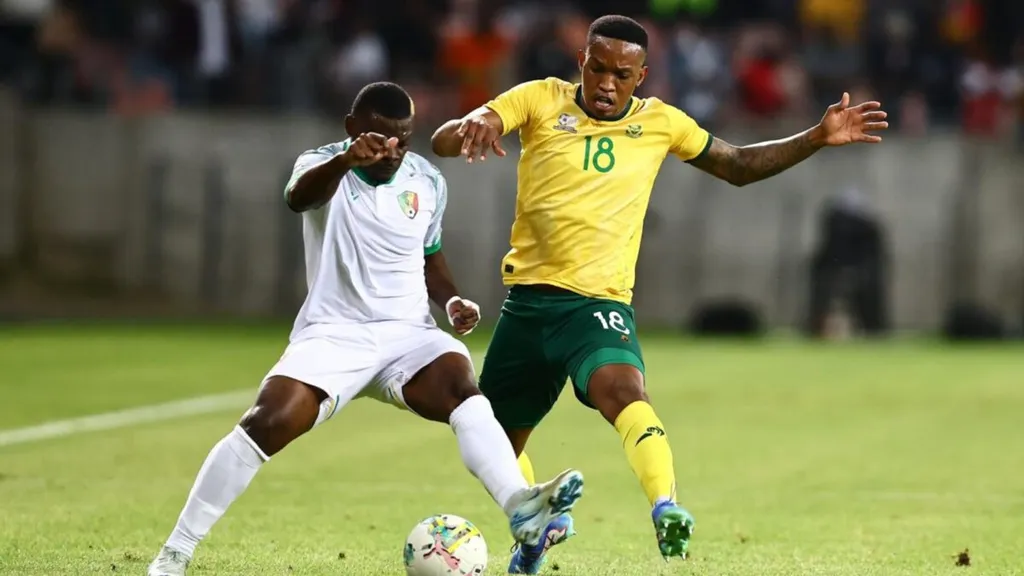 Bafana Bafana vs Congo. Photo Bafana Bafana