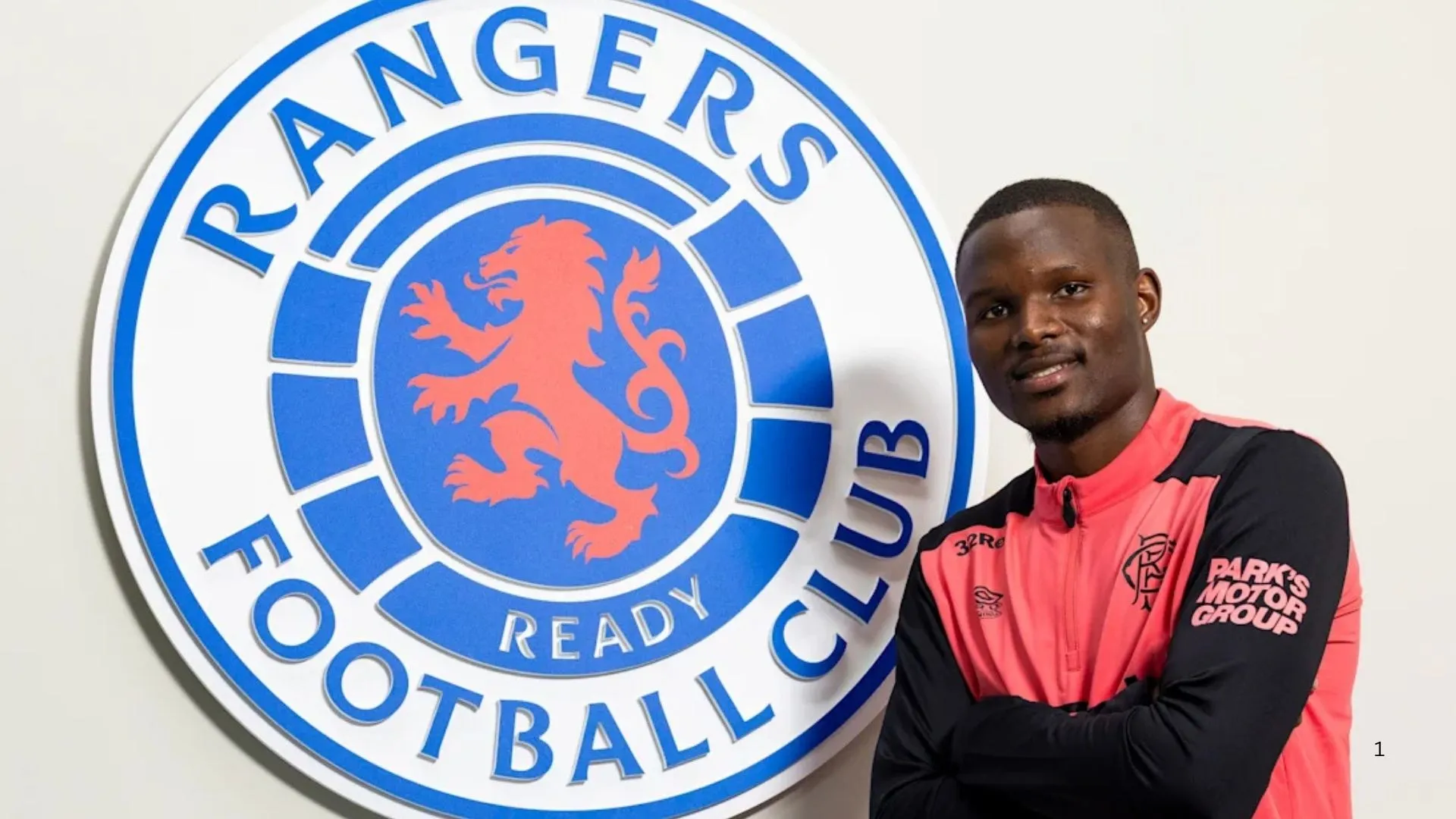 Olwethu Makhanya during his unveiling at Rangers.