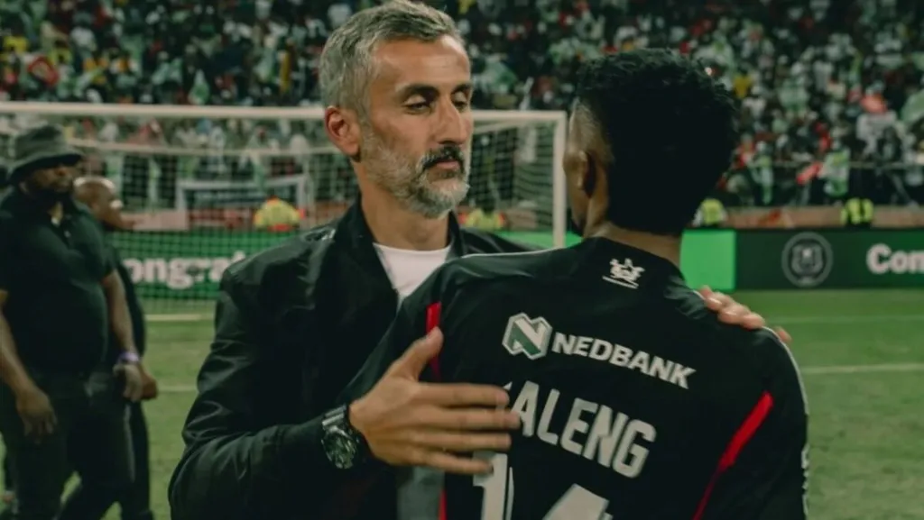 Jose Riveiro and Monnapule Saleng Orlando Pirates