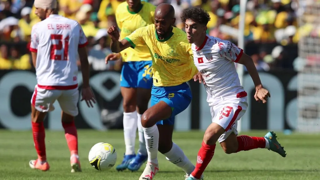 Mamelodi Sundowns defender Mosa Lebusa during the African Football League