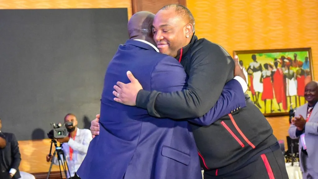 Benni McCarthy during his unveiling as Kenya coach. Photo – Football Kenya Federation