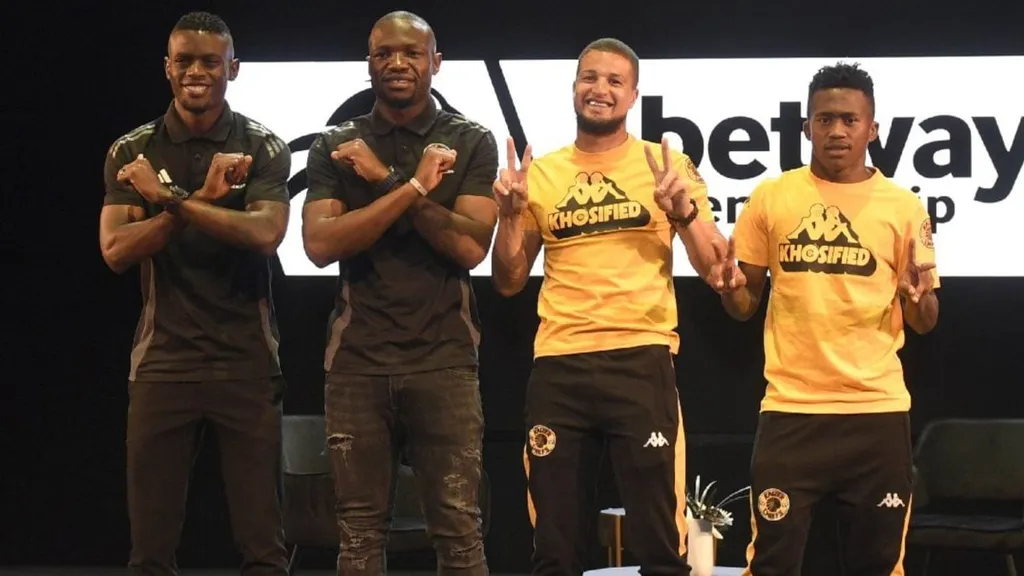 Soweto derby Innocent Maela Tshegofatso Mabasa Yusuf Maart and Mduduzi Shabalala. Photo PSL