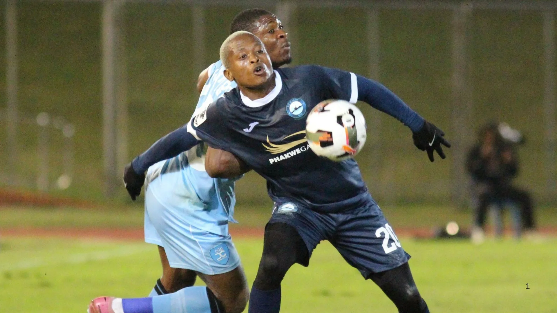 Moses Mthembu of Richards Bay in action against Durban City.