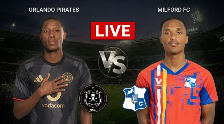 LIVE: Orlando Pirates vs Milford FC score, goals, updates, team news & full-time result