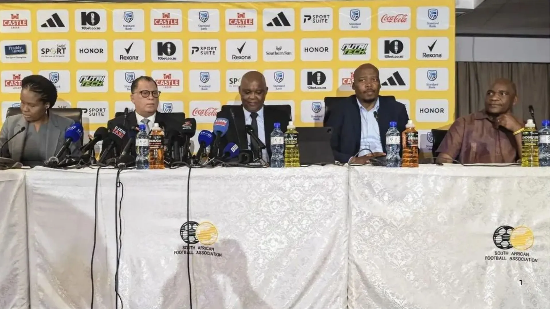 SAFA NEC members and new Bafana Bafana coach Pitso Mosimane.
