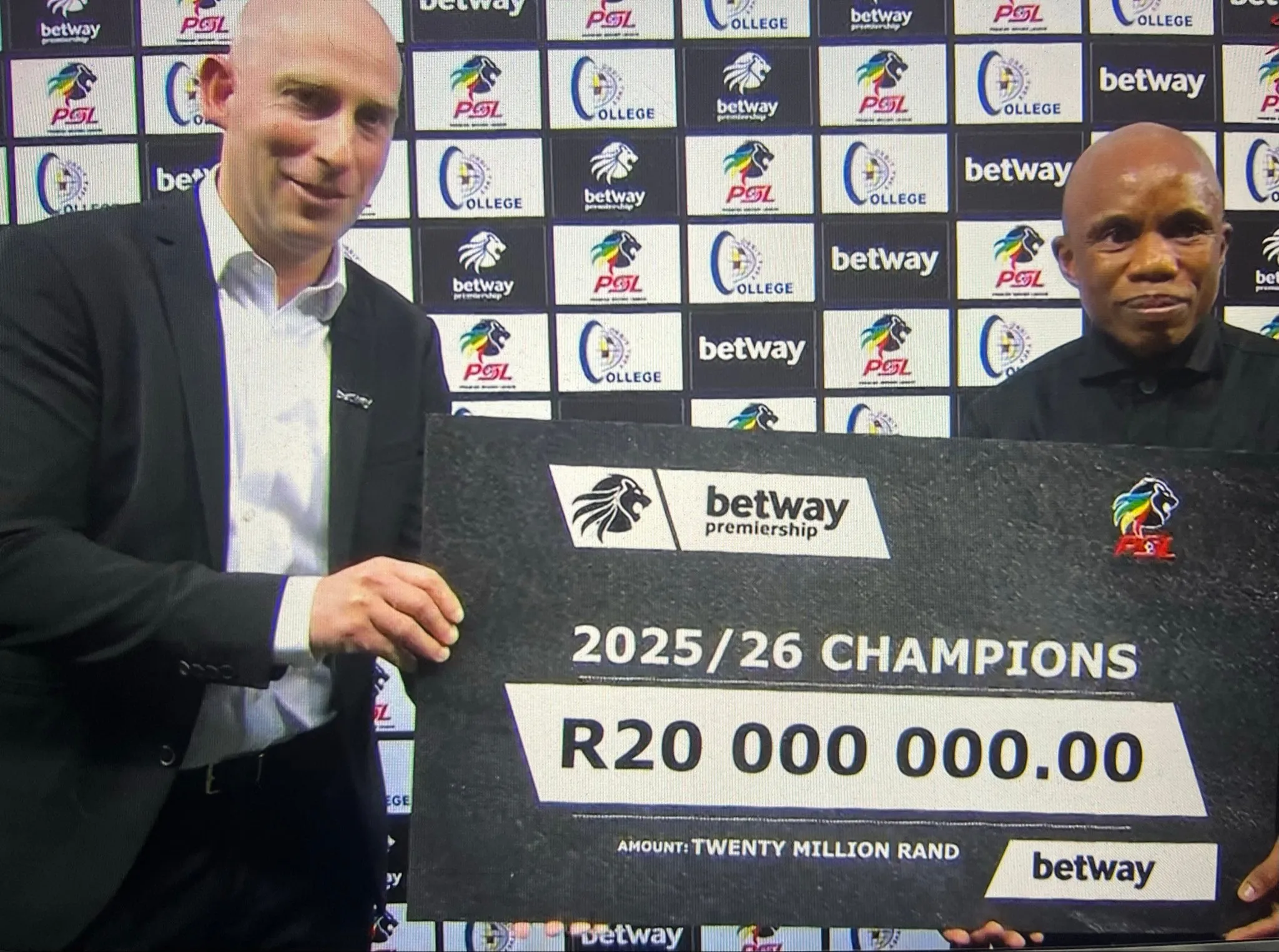 Betway Premiership Prize money