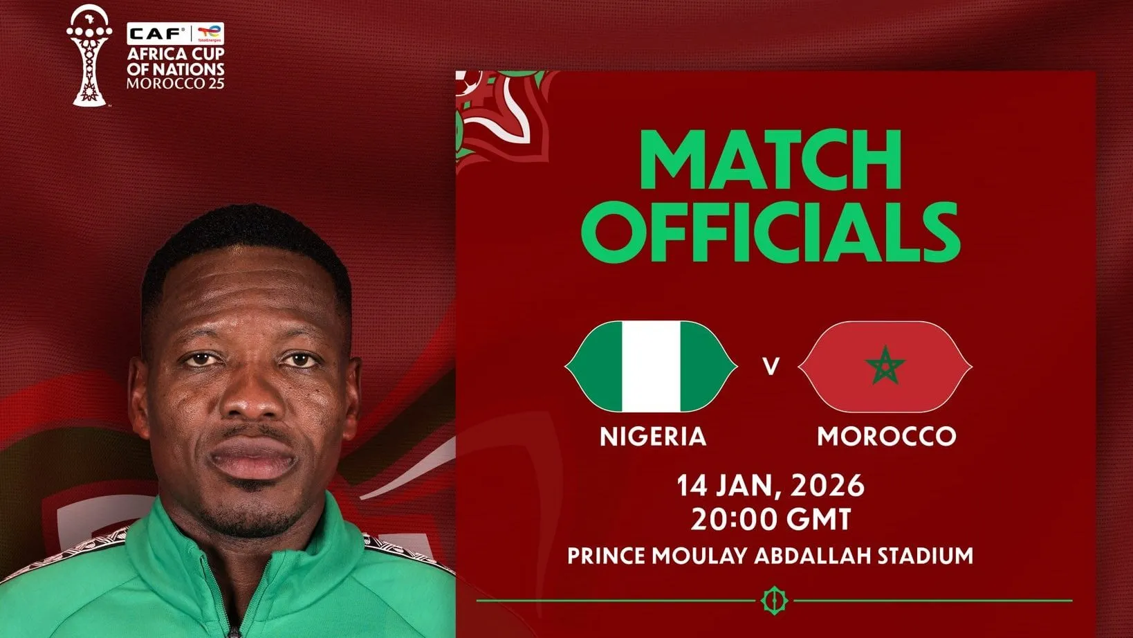 AFCON 2025: CAF Picks Ghanaian Ref and South African Ex-Cop for VAR in Nigeria vs Morocco Semi