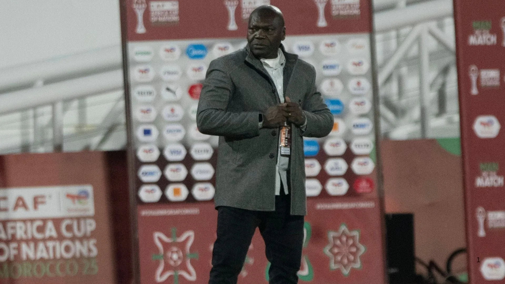 Cameroon coach David Pagou at AFCON 2025. Photo &ndash; Imago