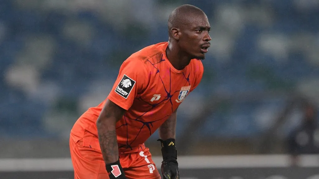 Elvis Chipezeze of Magesi FC. Photo &ndash; Betway ZA