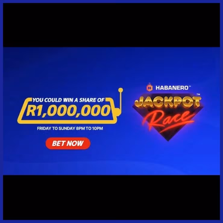SuperSportBet R1 million Habanero Jackpot Race promotional banner