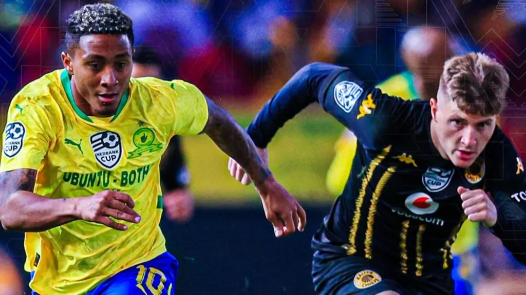 Lucas Ribeiro and Bradley Cross Mamelodi Sundowns and Kaizer Chiefs