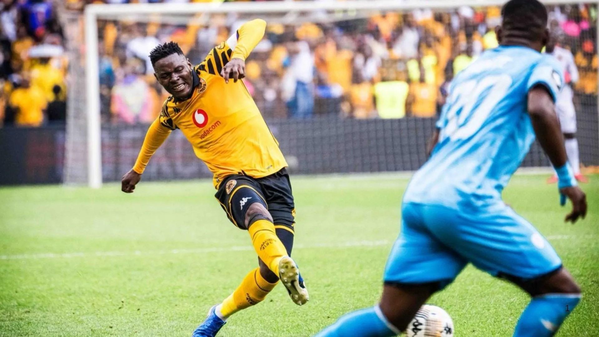 Zitha Kwinika of Kaizer Chiefs in action against Durban City.