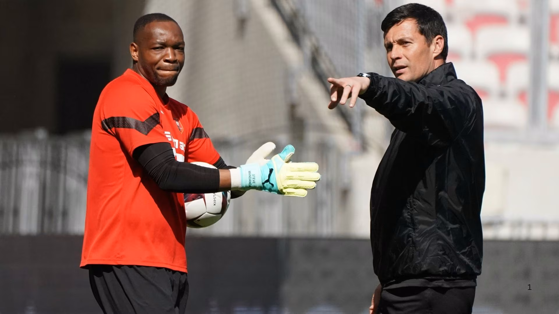 Kaizer Chiefs new goalkeeper trainer Olivier Sorin (right) worked with top players like Steve Mandanda (left).