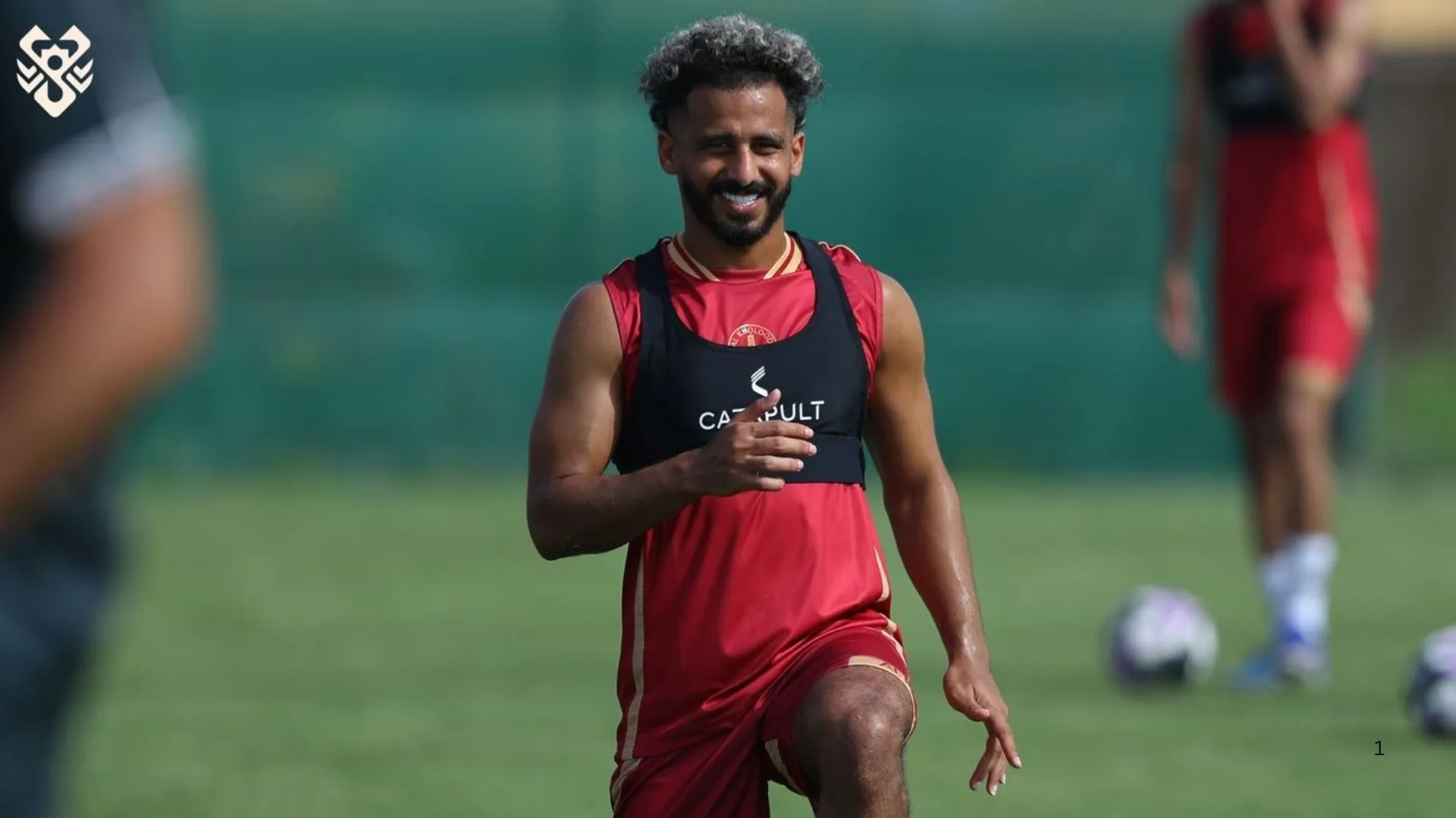 Al Kholood players during pre-season training.