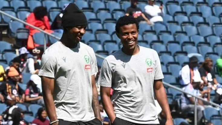 Samkelo Zwane and Happy Mashiane at Siwelele FC.