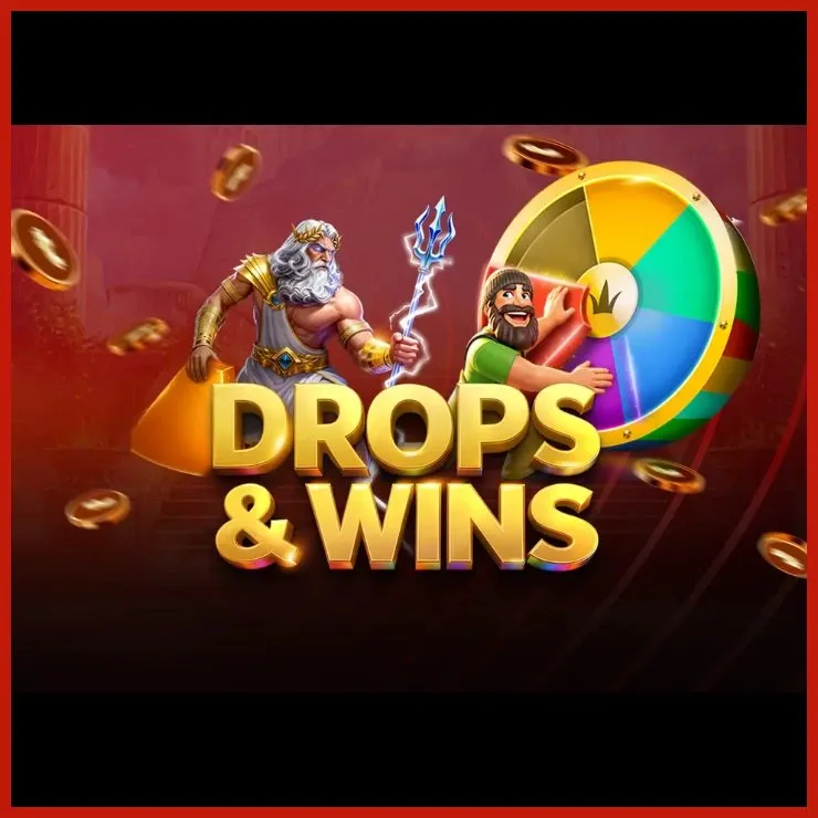 Promotional banner for TicTac Bets Drops & Wins depicting Gates of Olympus and Big Bass Crash.
