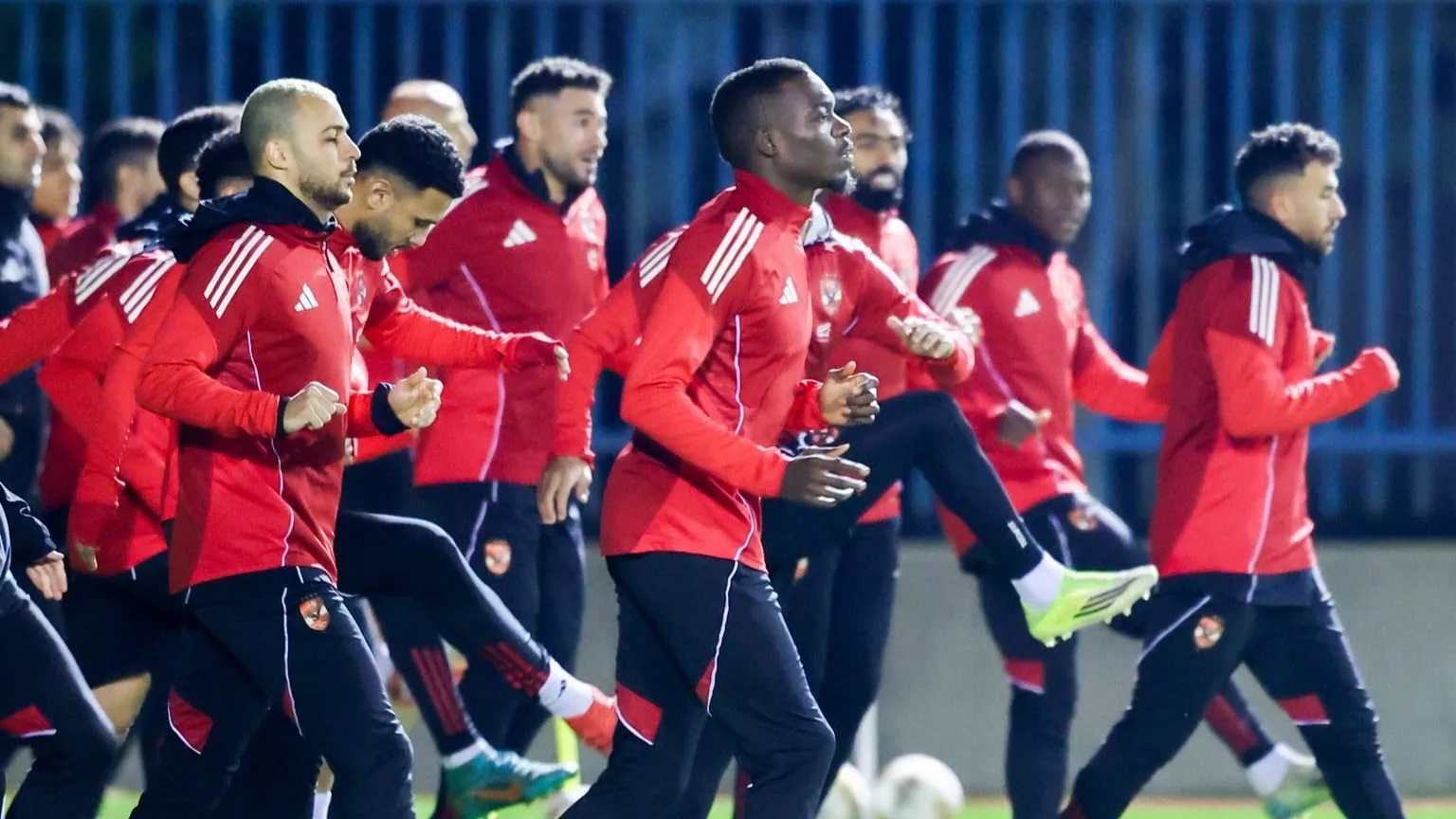 Al Ahly players in training