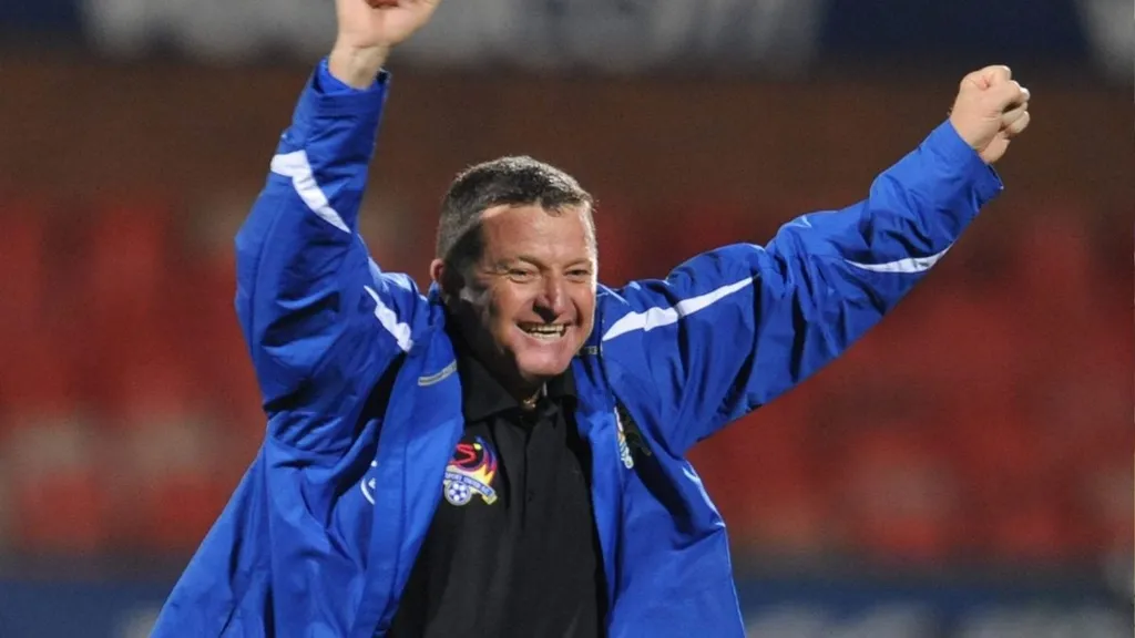 Gavin Hunt during his first stint at SuperSport United. Photo &ndash; SuperSport United