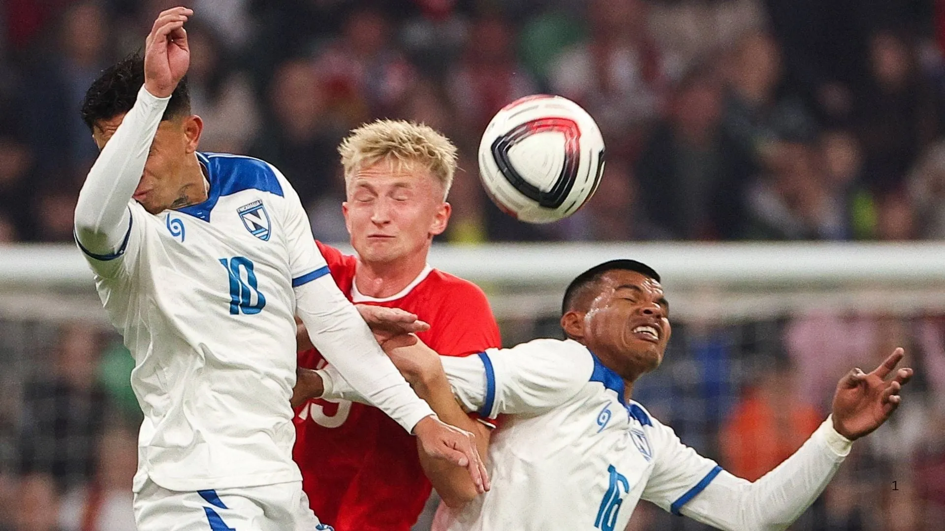 Nicaragua playing against Russia.