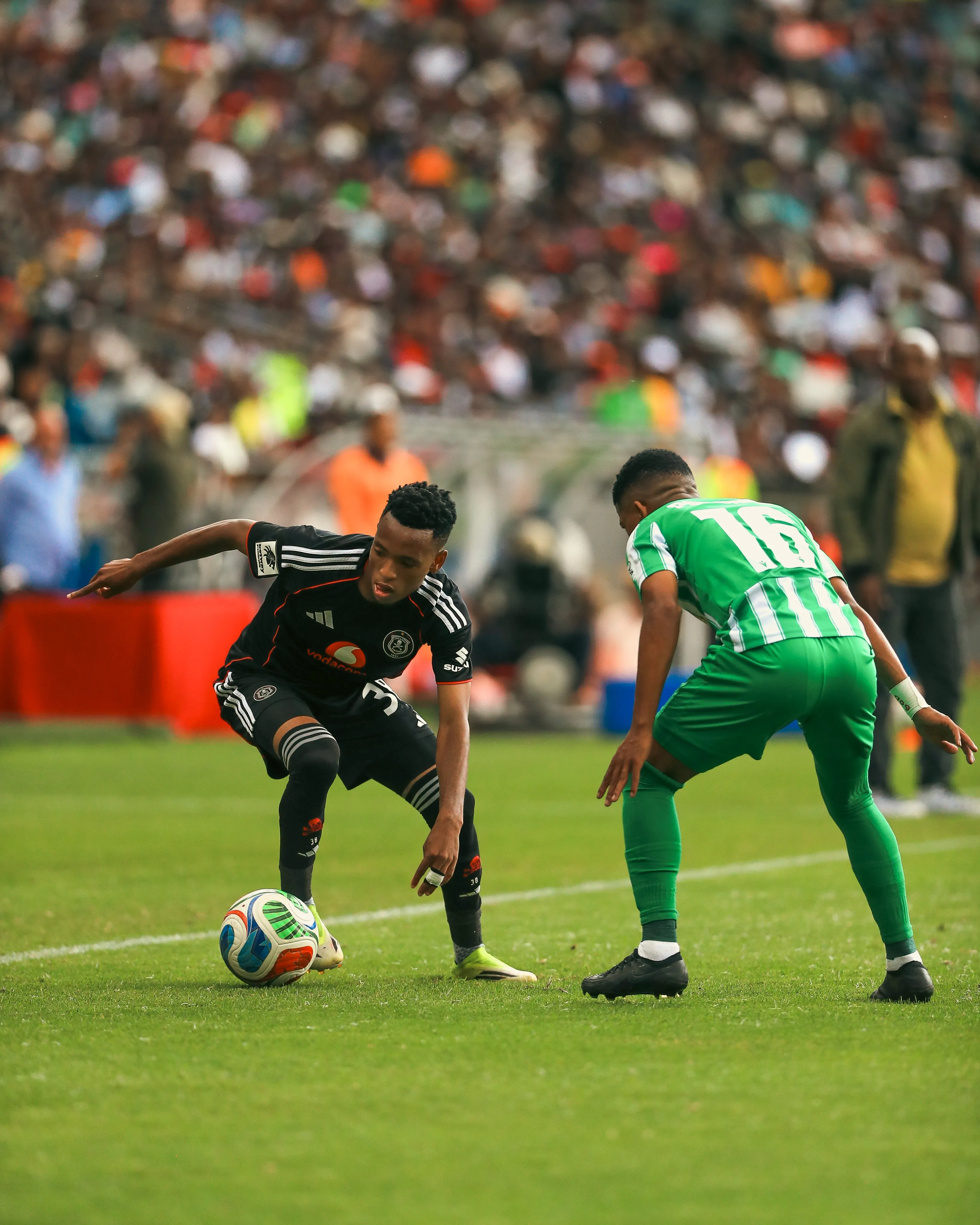 Orlando Pirates player during Siwelele clash