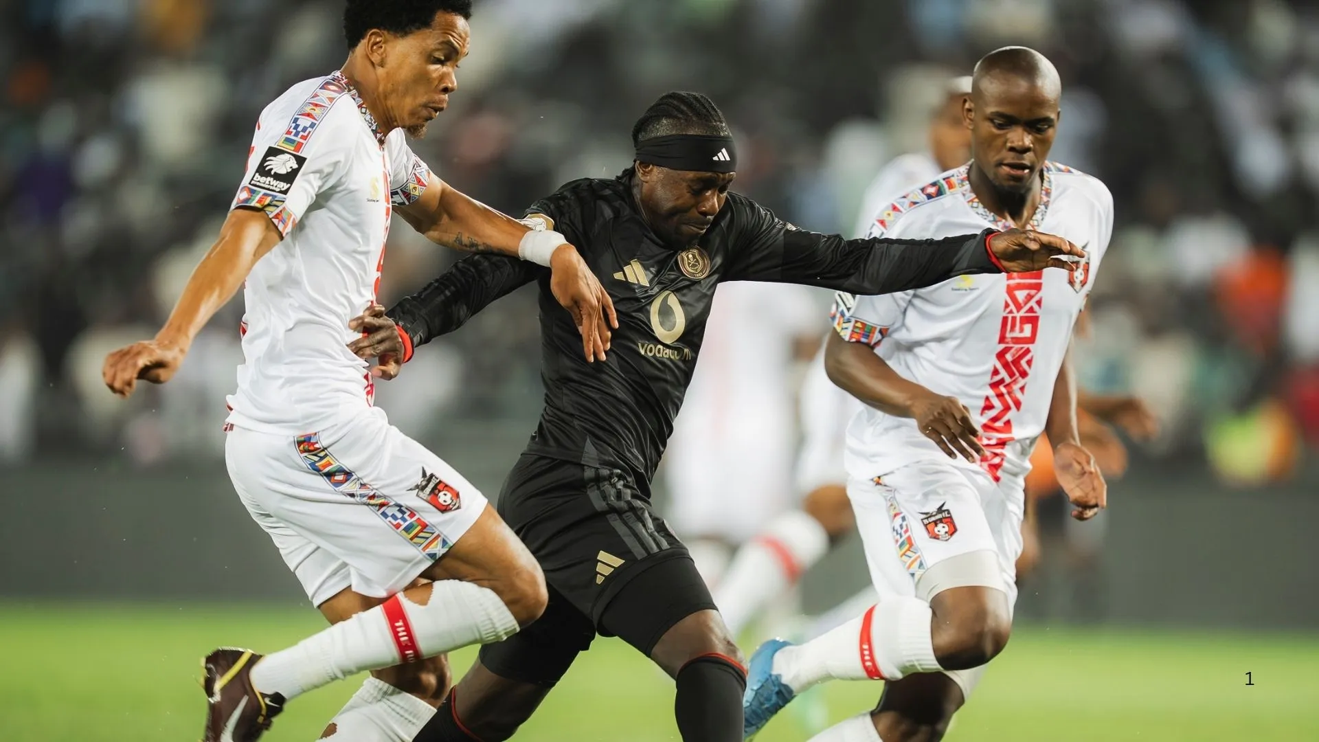 Orlando Pirates playing against TS Galaxy.