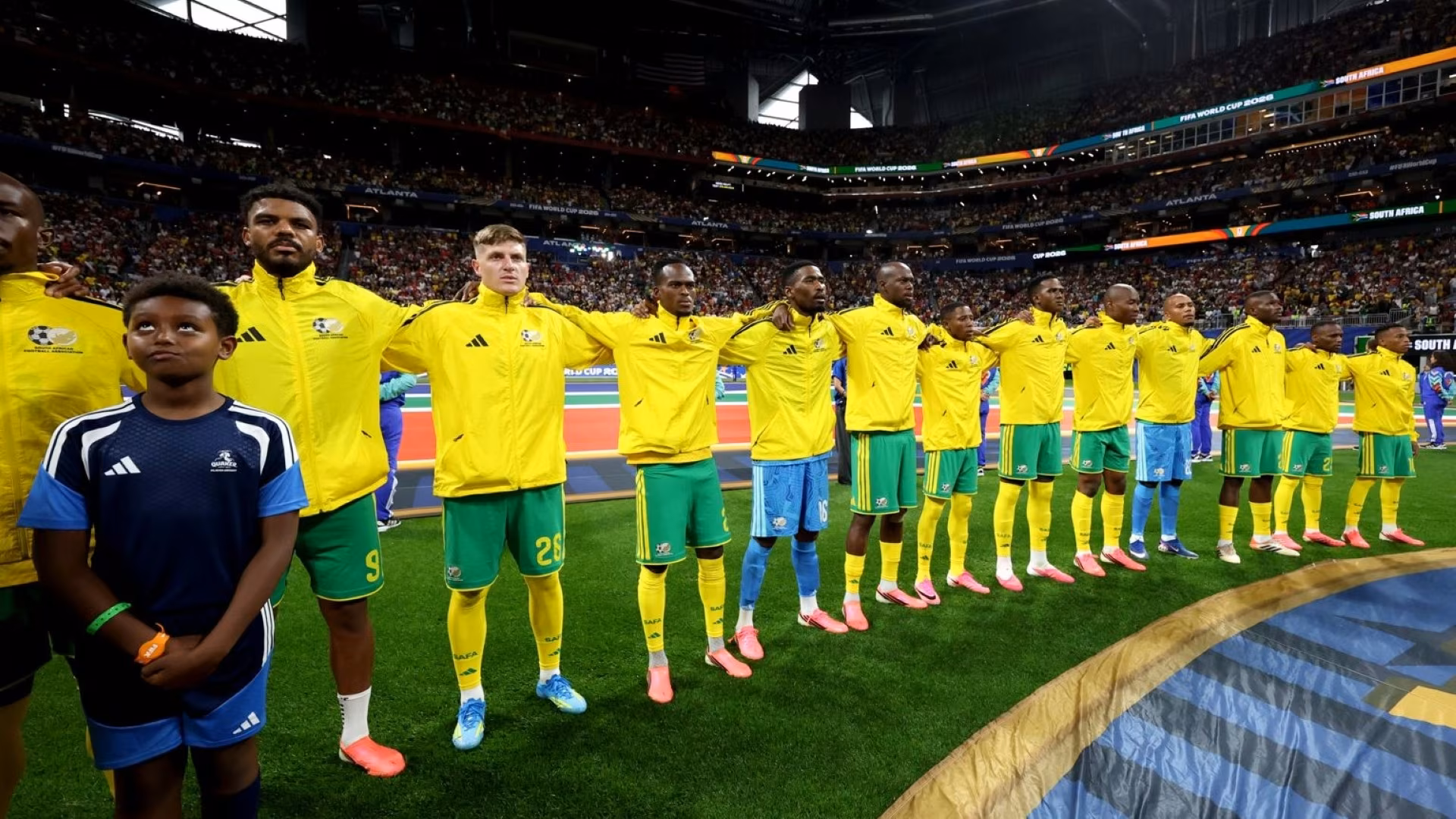 South Africa players.
