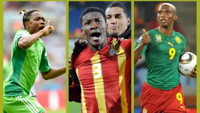 Who is the top African goalscorer in World Cup history?