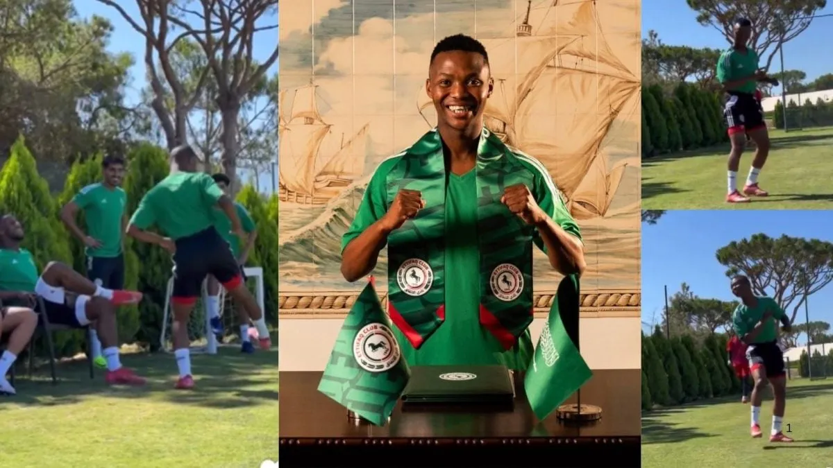 &nbsp;WATCH: Mohau Nkota already practicing goal celebration even before Al-Ettifaq debut
