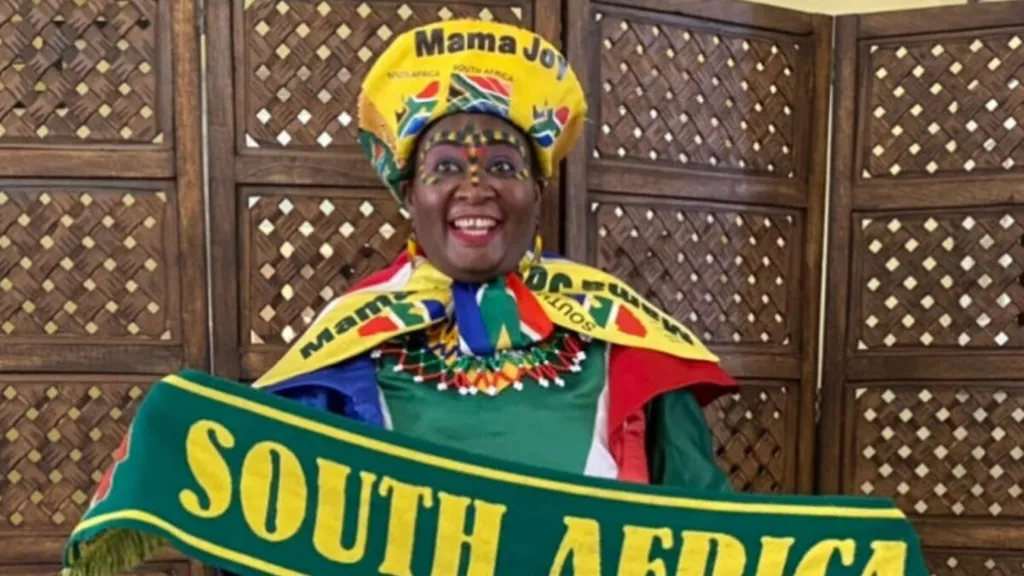 South Africa superfan Mama Joy Chauke. Photo: Mama Joy Chauke X.