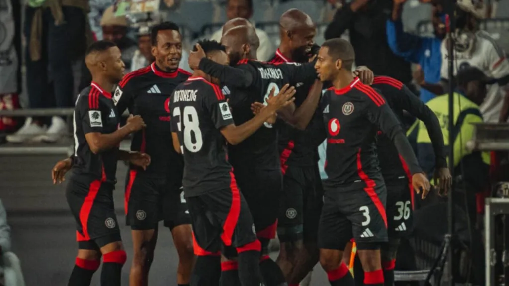 Orlando-Pirates-players-celebrate-Evidence-Magkopa-goal-against-SuperSport-United.-Photo-Orlando-Pirates