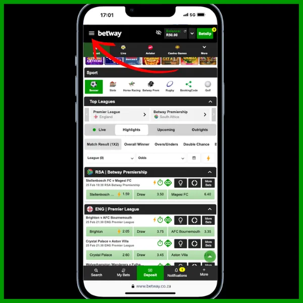 how to withdraw on betway