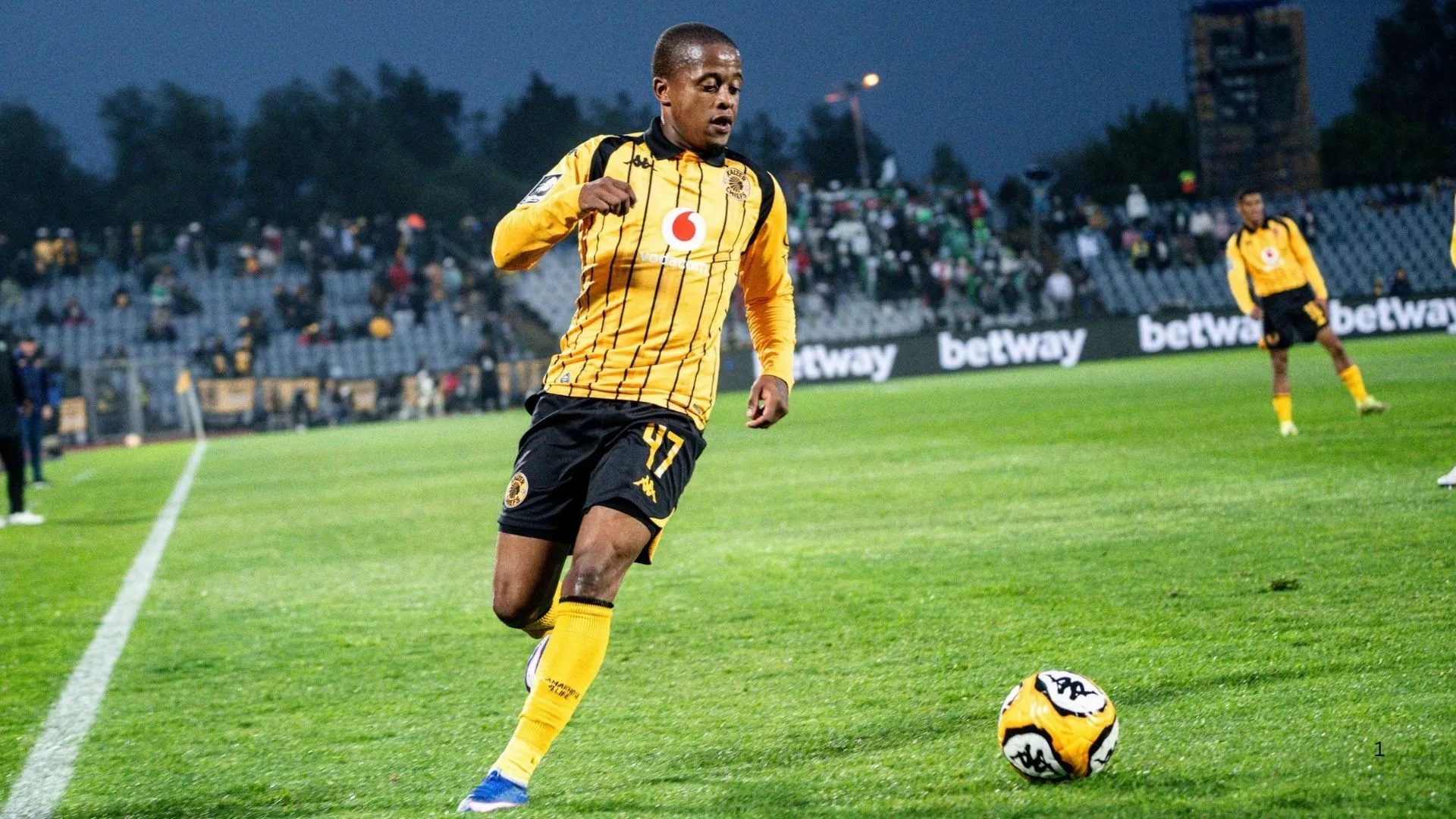 Wandile Duba of Kaizer Chiefs in action.