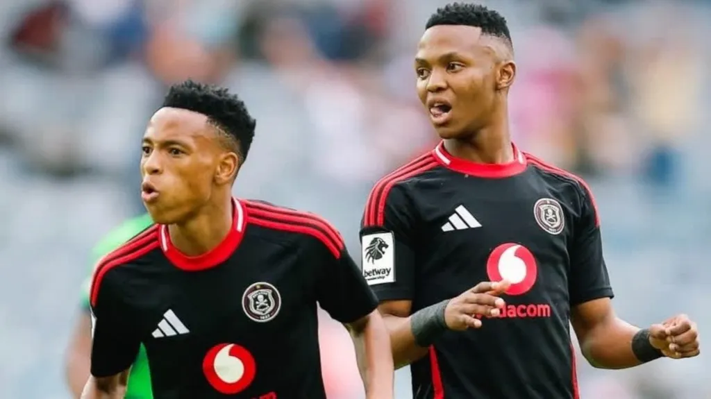 Relebohile Mofokeng and Mohau Nkota Orlando Pirates