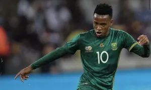 Lucas Radebe offers life advice to Relebohile Mofokeng