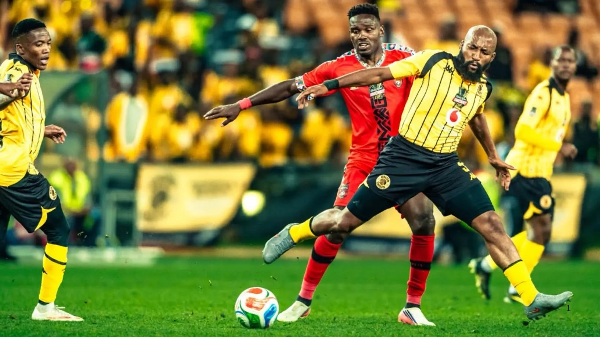 Sibongiseni Mthethwa of Kaizer Chiefs in the Carling Knockout against TS Galaxy.