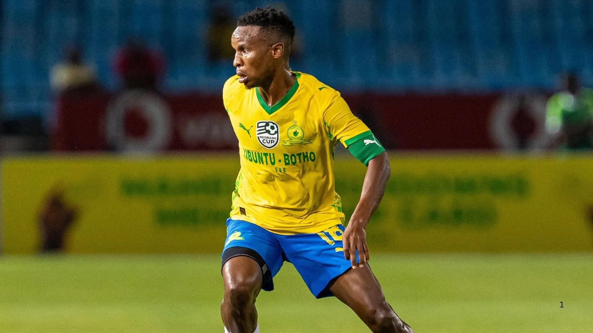 Themba Zwane in action for Mamelodi Sundowns.