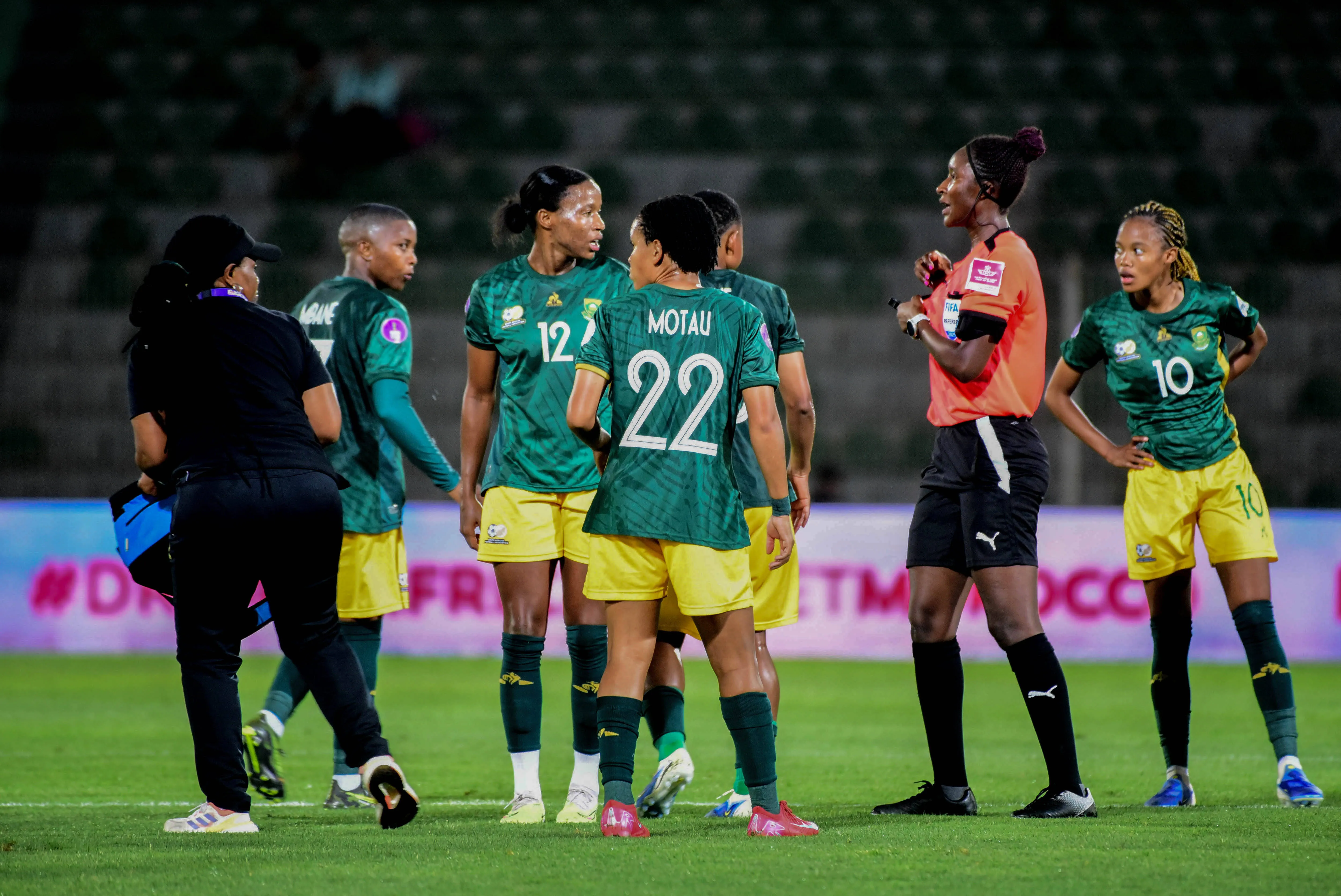 South Africa during the 2025 WAFCON match between Tanzania and South Africa