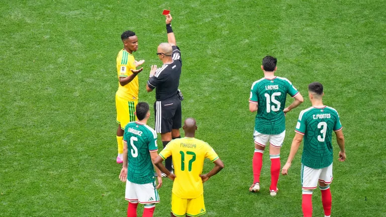 Bafana midfielder&rsquo;s World Cup red card flagged in match-fixing probe