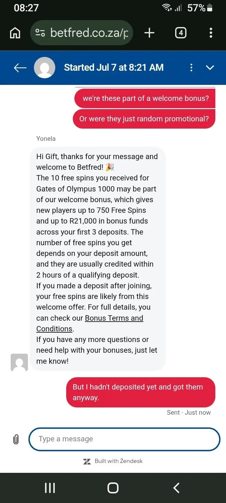 betfred live chat