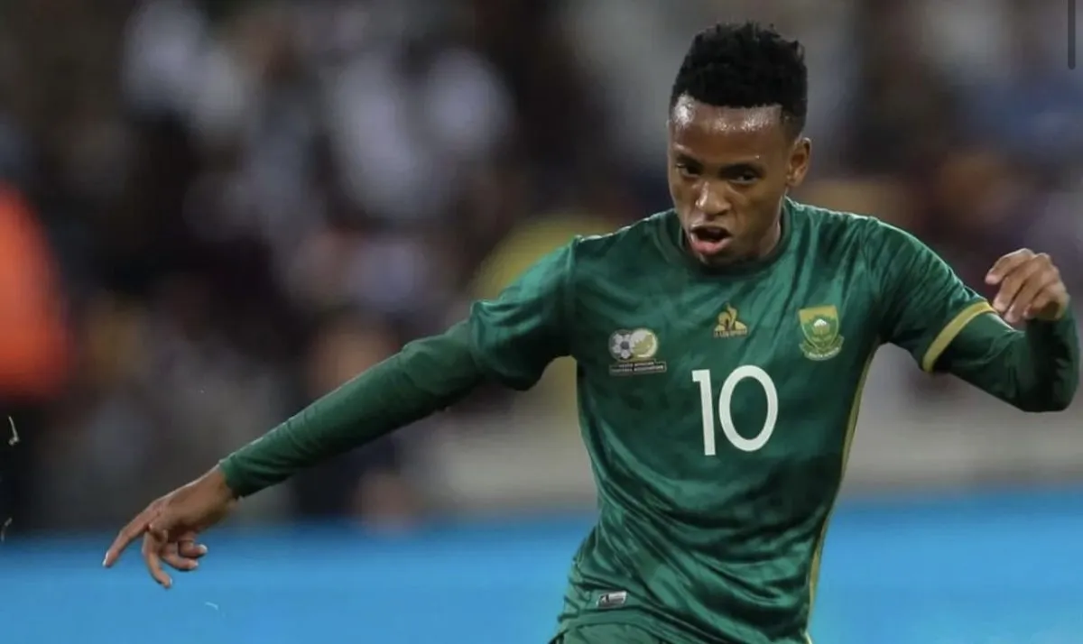 Lucas Radebe offers life advice to Relebohile Mofokeng