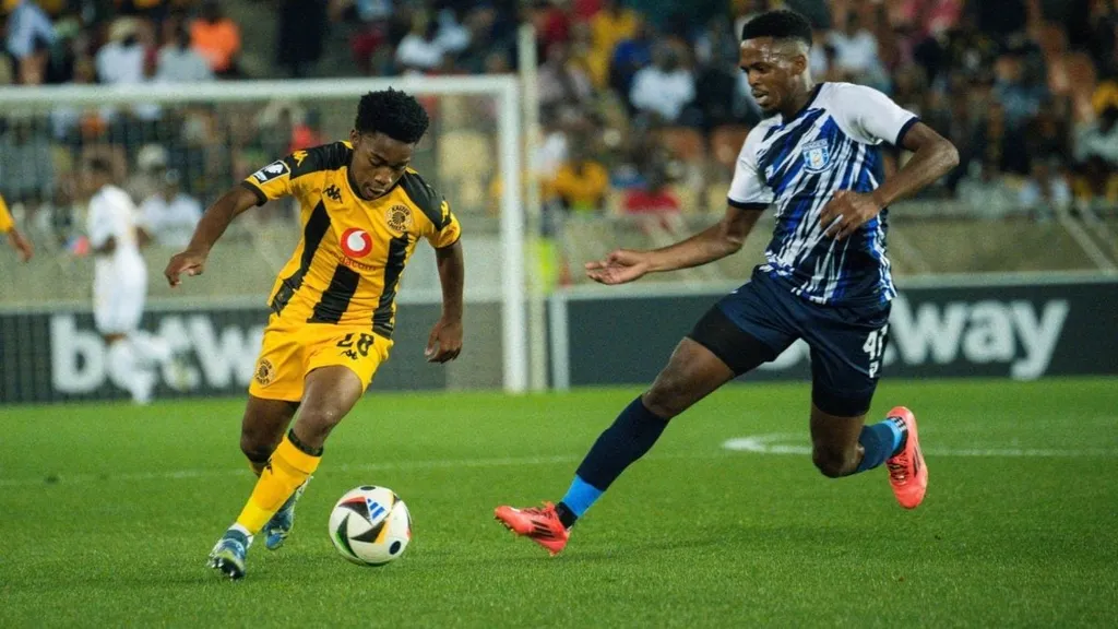 Mfundo Vilakazi in action against Magesi FC. Photo Kaizer Chiefs