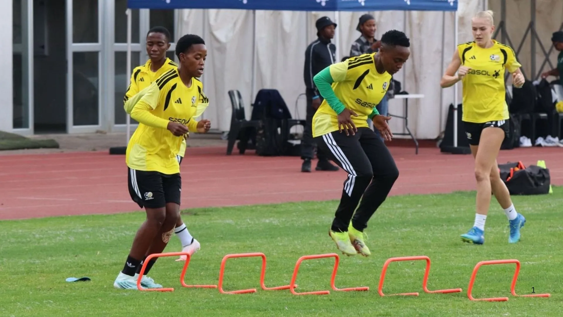 Banyana Banyana players in training.