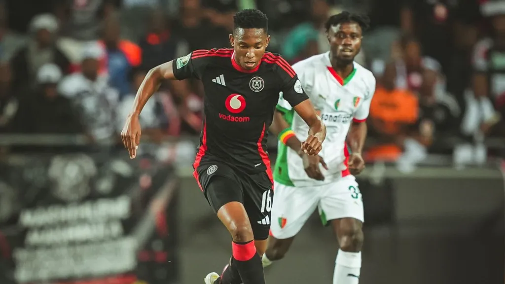 Thalente Mbatha during Orlando Pirates match against MC Alger. Photo Orlando Pirates
