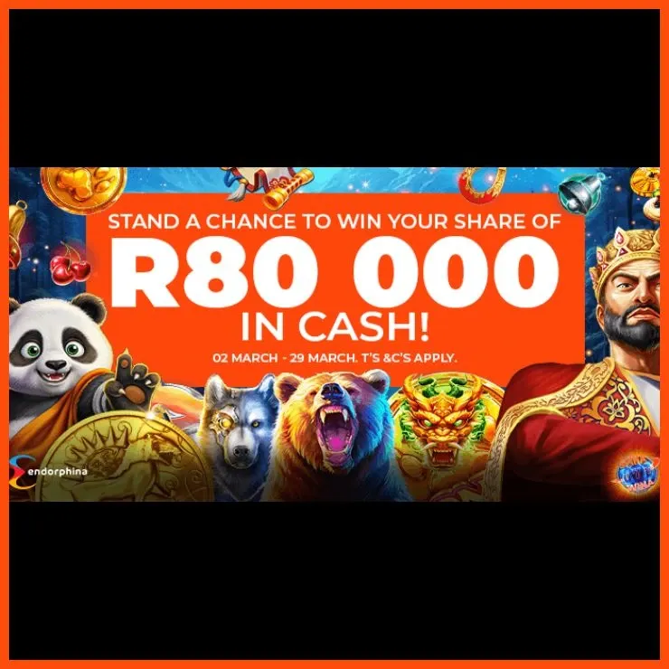 WSB Endorphina R80,000 Contest for March 2026 promotional banner.