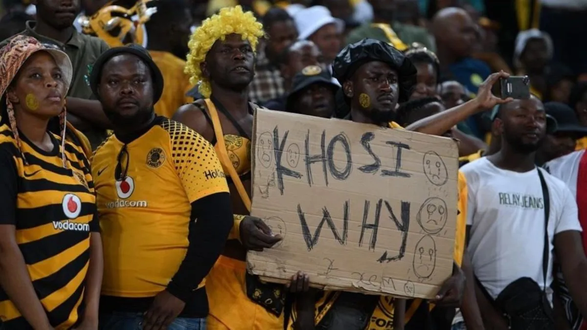 ‘We can’t make subs because you ask for it!’ Kaizer Chiefs fans told