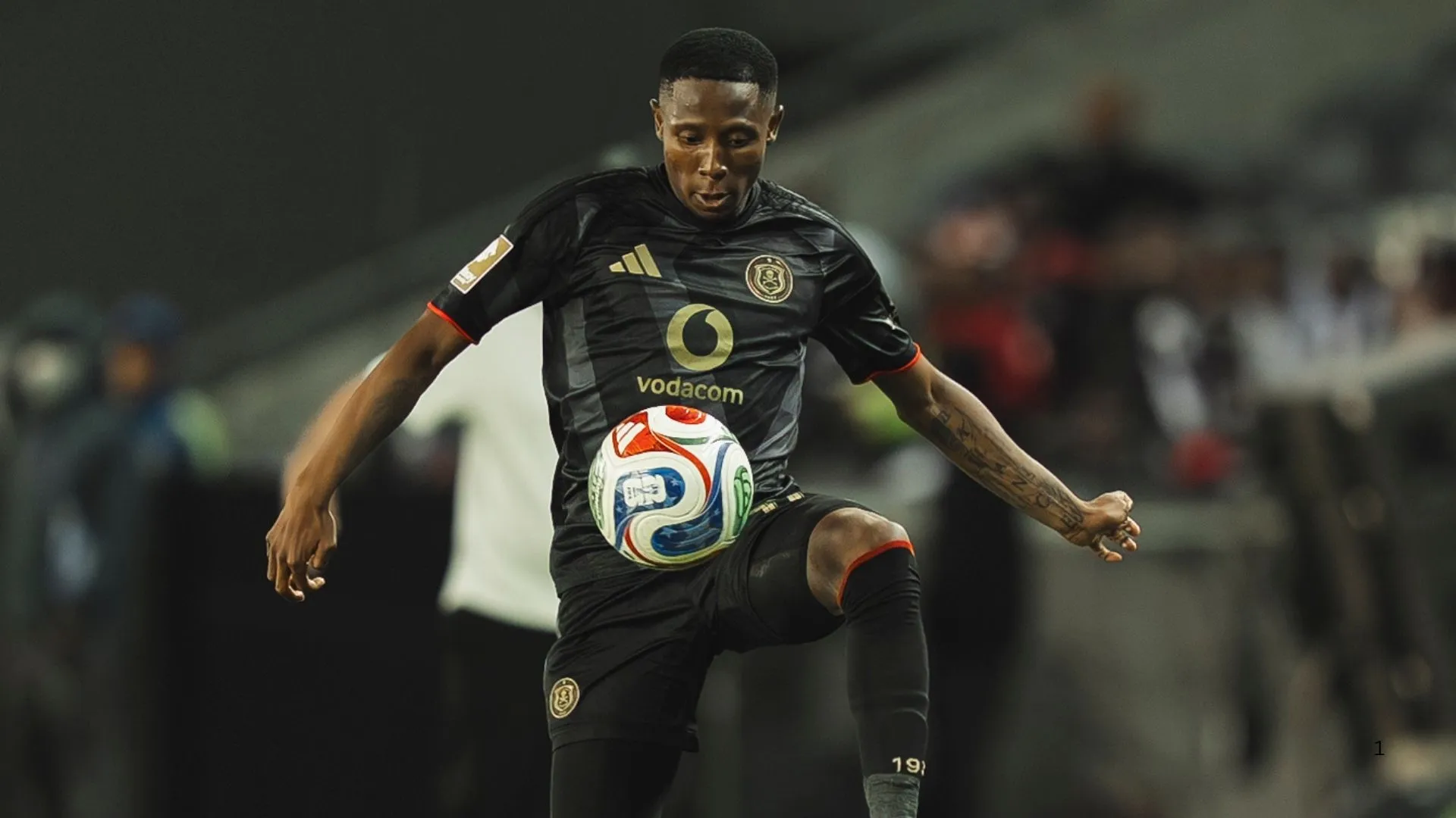 Tshepang Moremi in action for Orlando Pirates against Durban City.