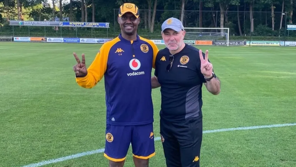 Nasreddine Nabi and Cedric Kaze Kaizer Chiefs