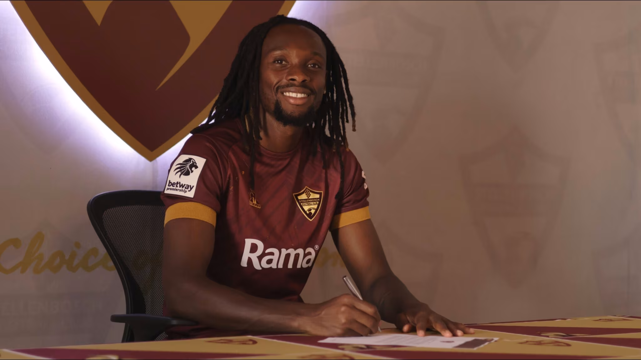 Olisa Ndah of Stellenbosch is in line to play against ex-team Orlando Pirates.