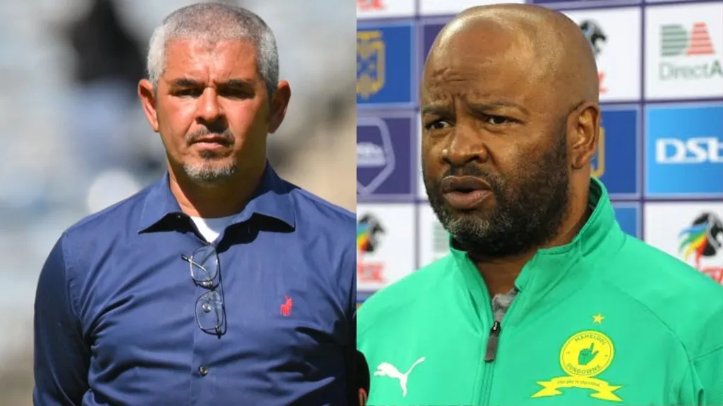 Clinton Larsen and Manqoba Mngqithi.