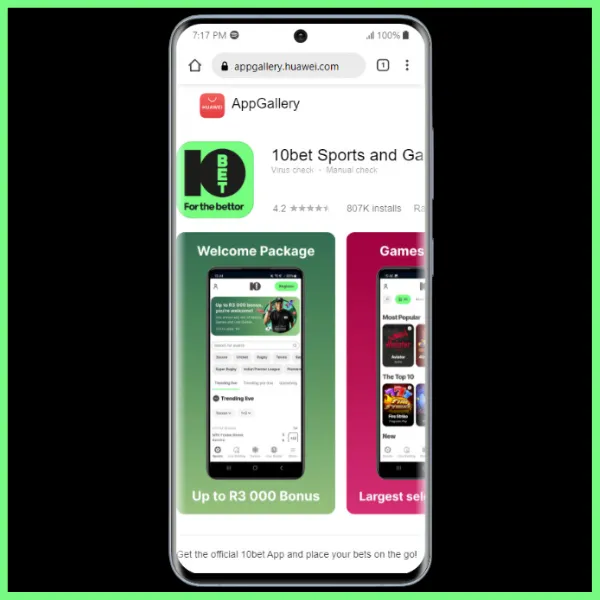 10bet app for Huawei